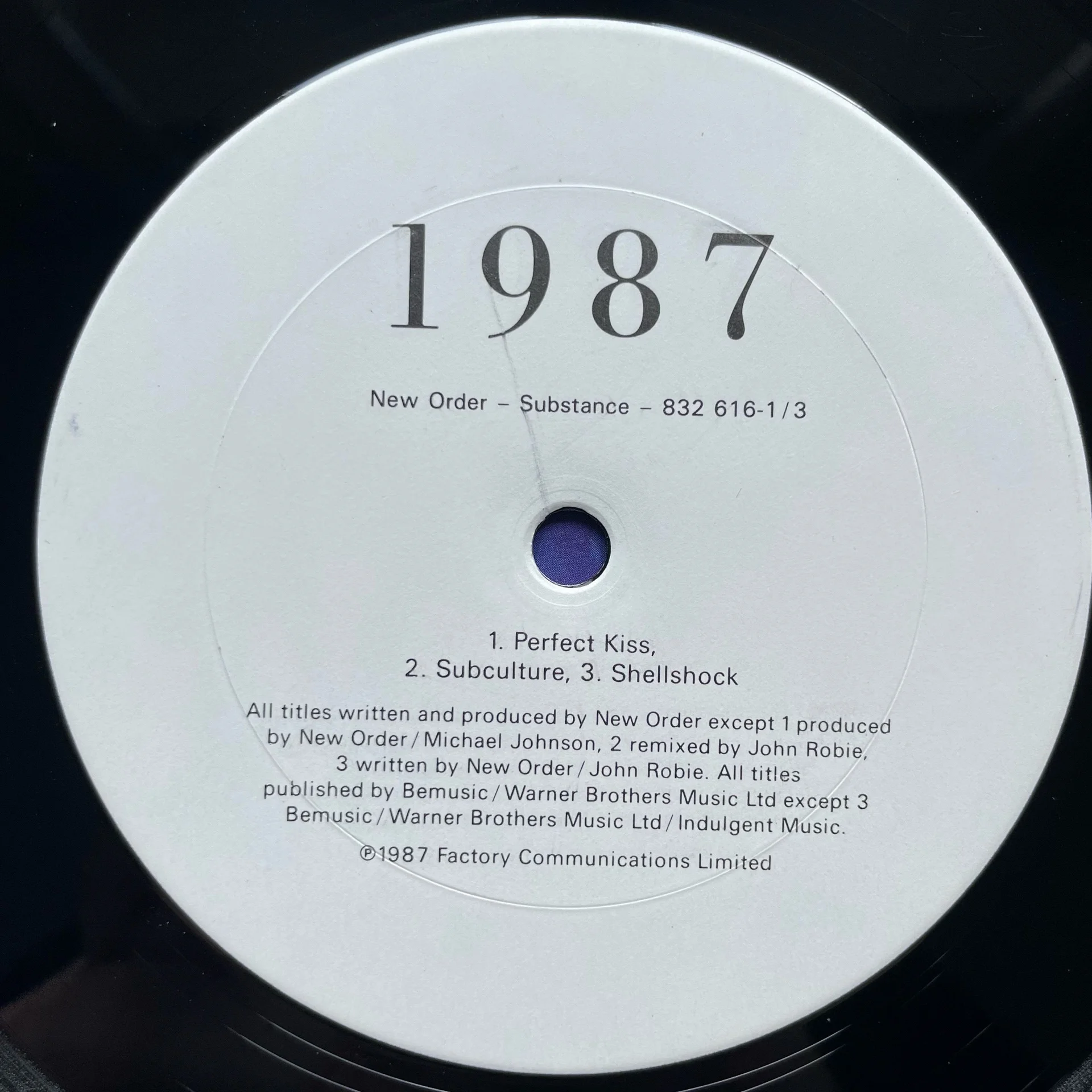 Винтажная виниловая пластинка LP New Order Substance (Канада 1987) Ceremony - миниатюра 5