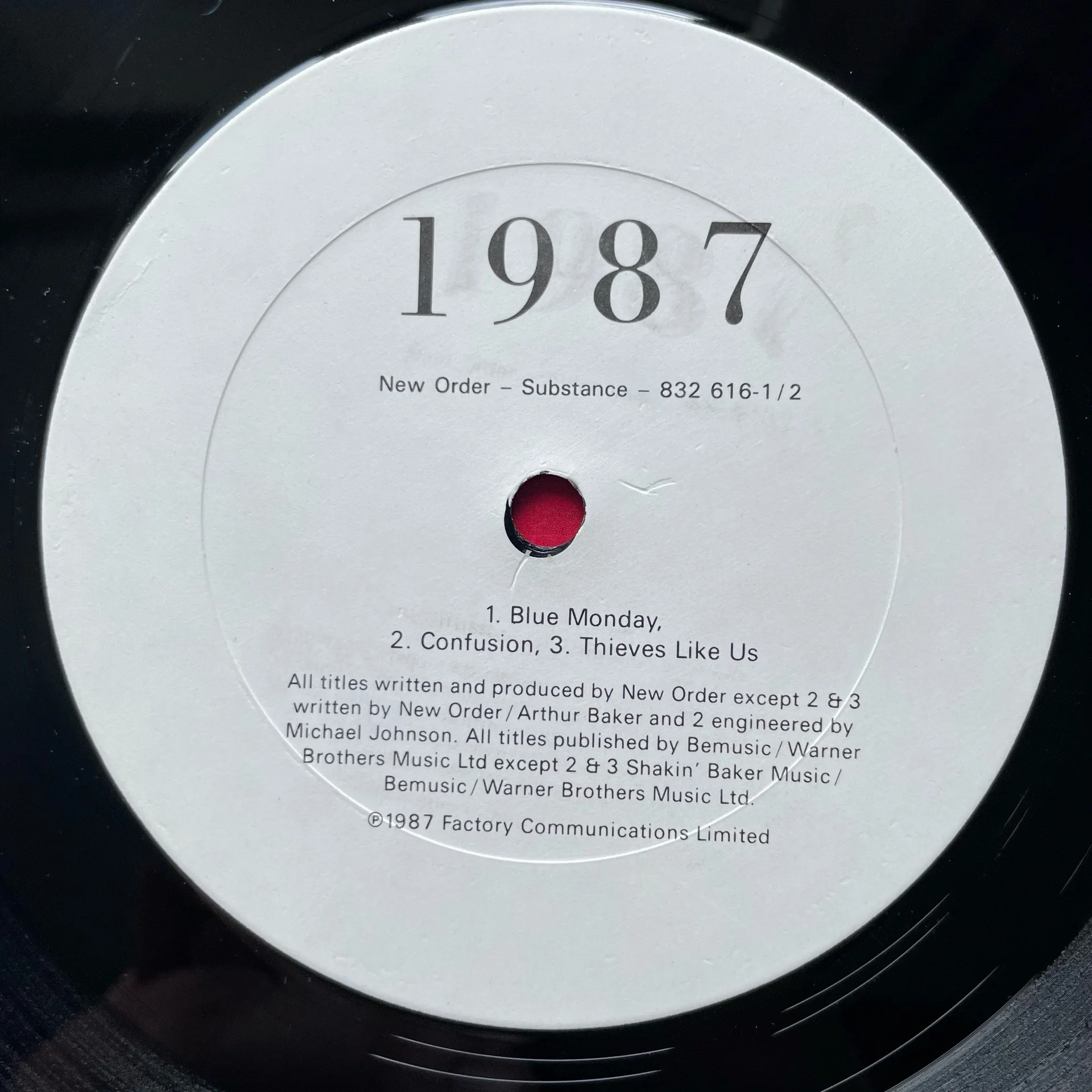 Винтажная виниловая пластинка LP New Order Substance (Канада 1987) Ceremony - миниатюра 7