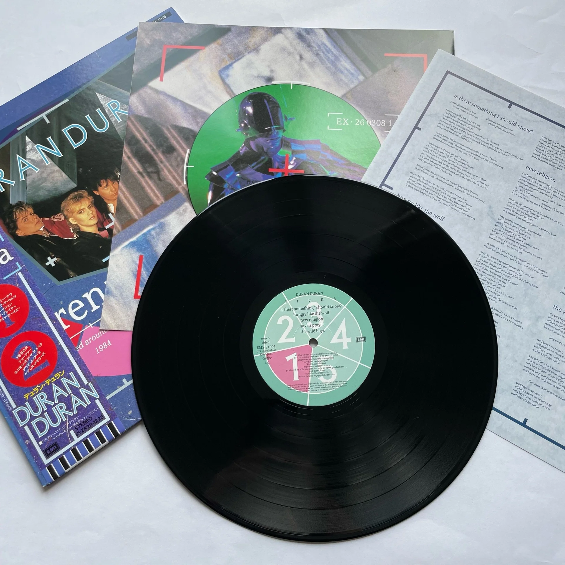 Винтажная виниловая пластинка LP Duran Duran Arena (Япония 1984) (Оби) - миниатюра 4
