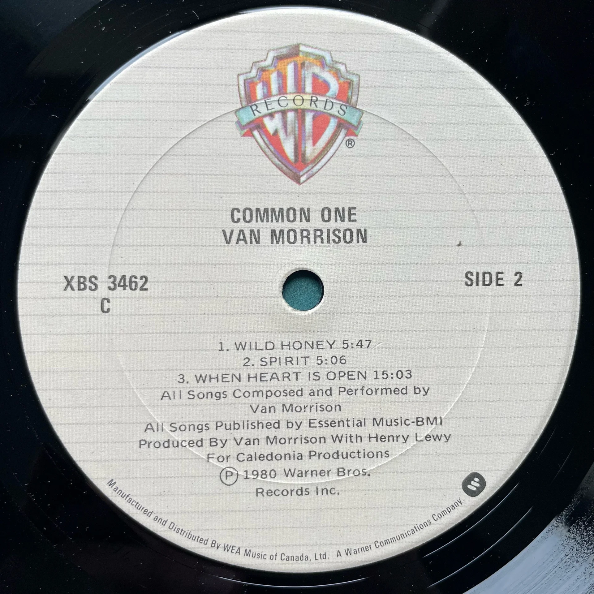 Винтажная виниловая пластинка LP Van Morrison Common One (Канада 1980) - миниатюра 5