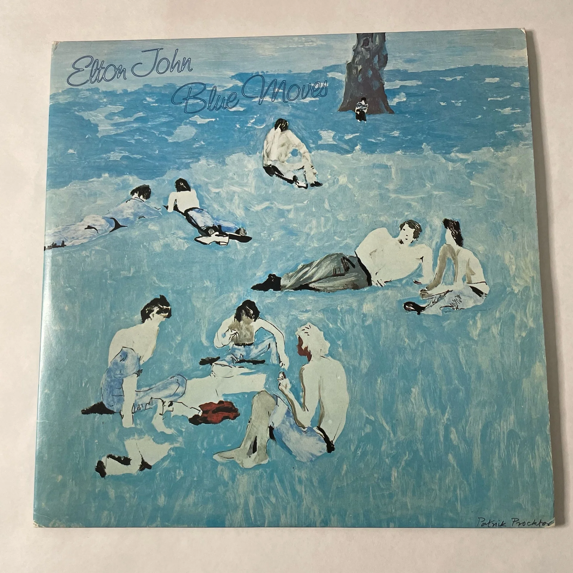Винтажная виниловая пластинка LP Elton John Blue Moves (Англия 1976) Sorry Seems To Be The Hardest Word