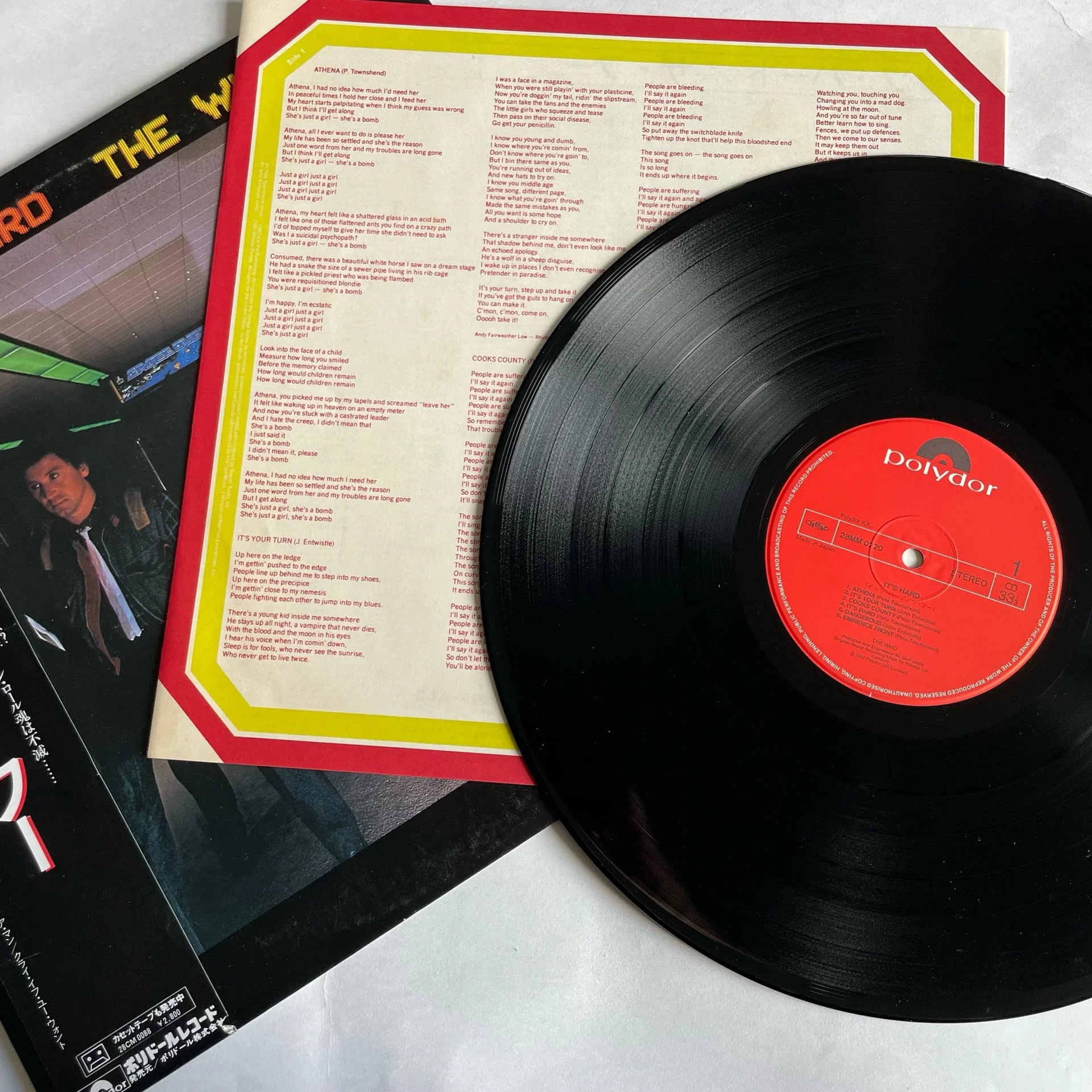 Винтажная виниловая пластинка LP The Who It's Hard (Япония 1982) (Оби) - миниатюра 3