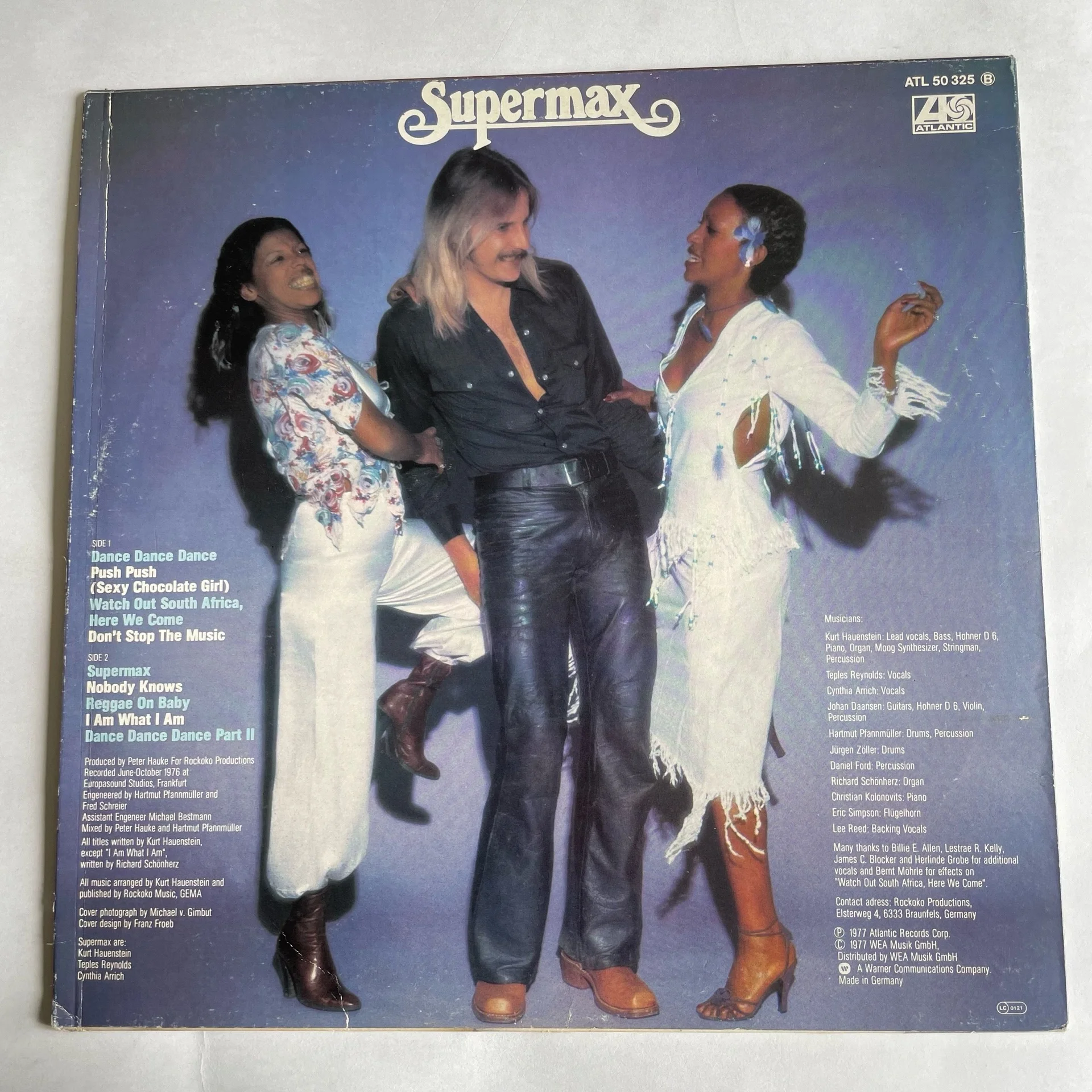 Винтажная виниловая пластинка LP Supermax Don't Stop The Music (Германия 1977) - миниатюра 2
