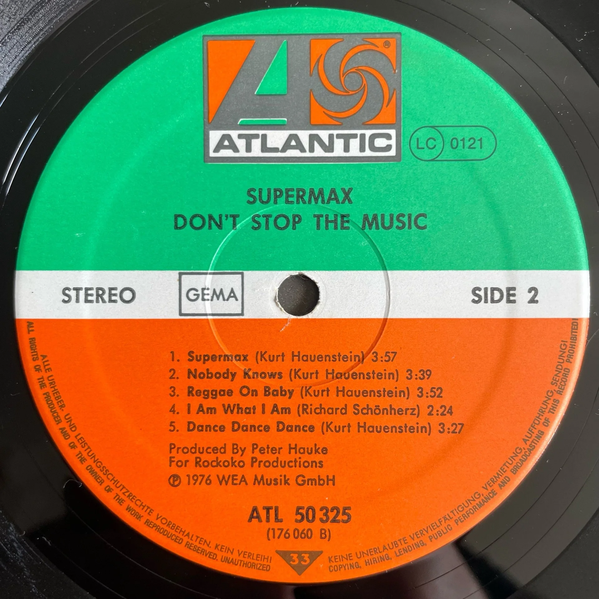 Винтажная виниловая пластинка LP Supermax Don't Stop The Music (Германия 1977) - миниатюра 5