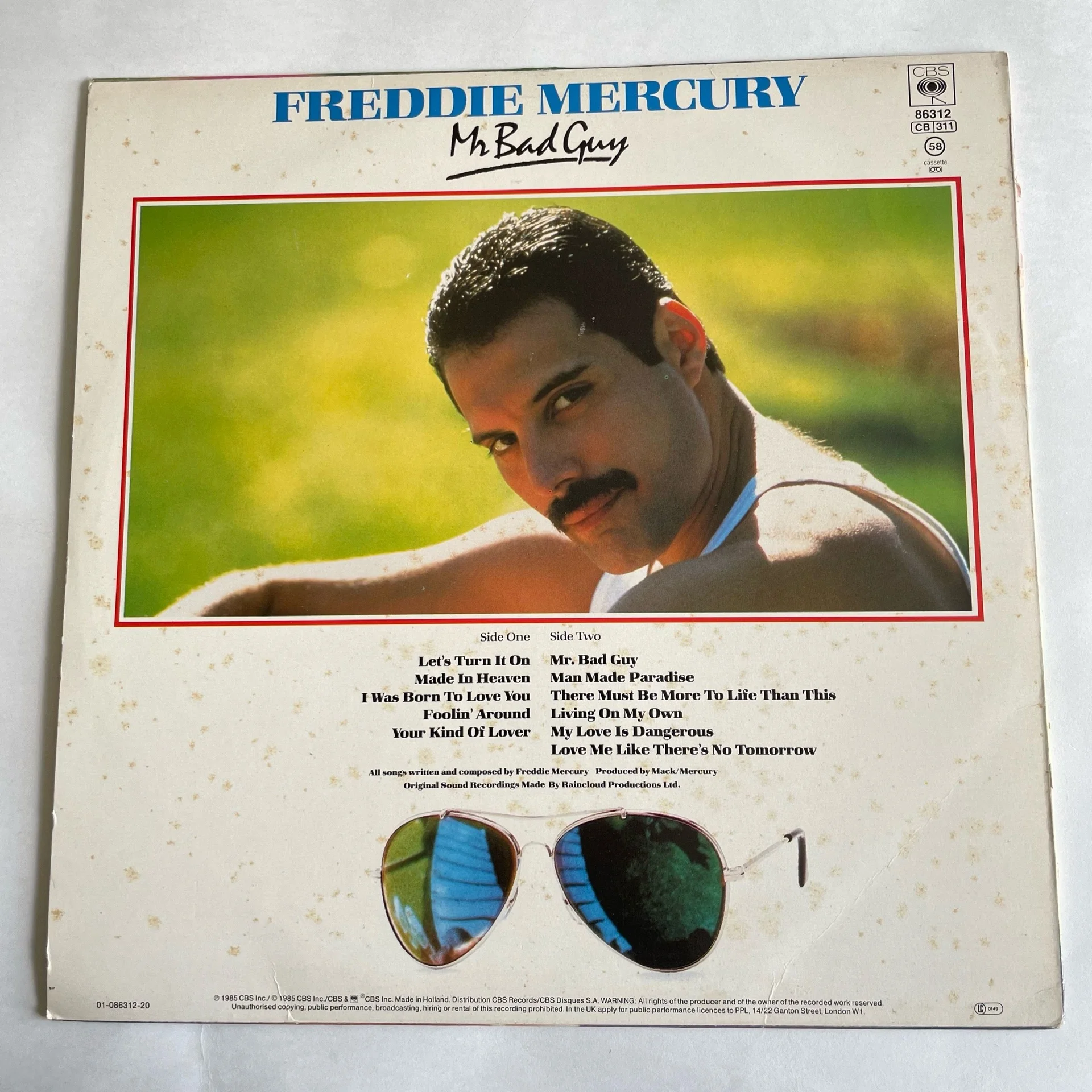 Винтажная виниловая пластинка LP Freddie Mercury Mr. Bad Guy (Нидерланды 1985) - миниатюра 2