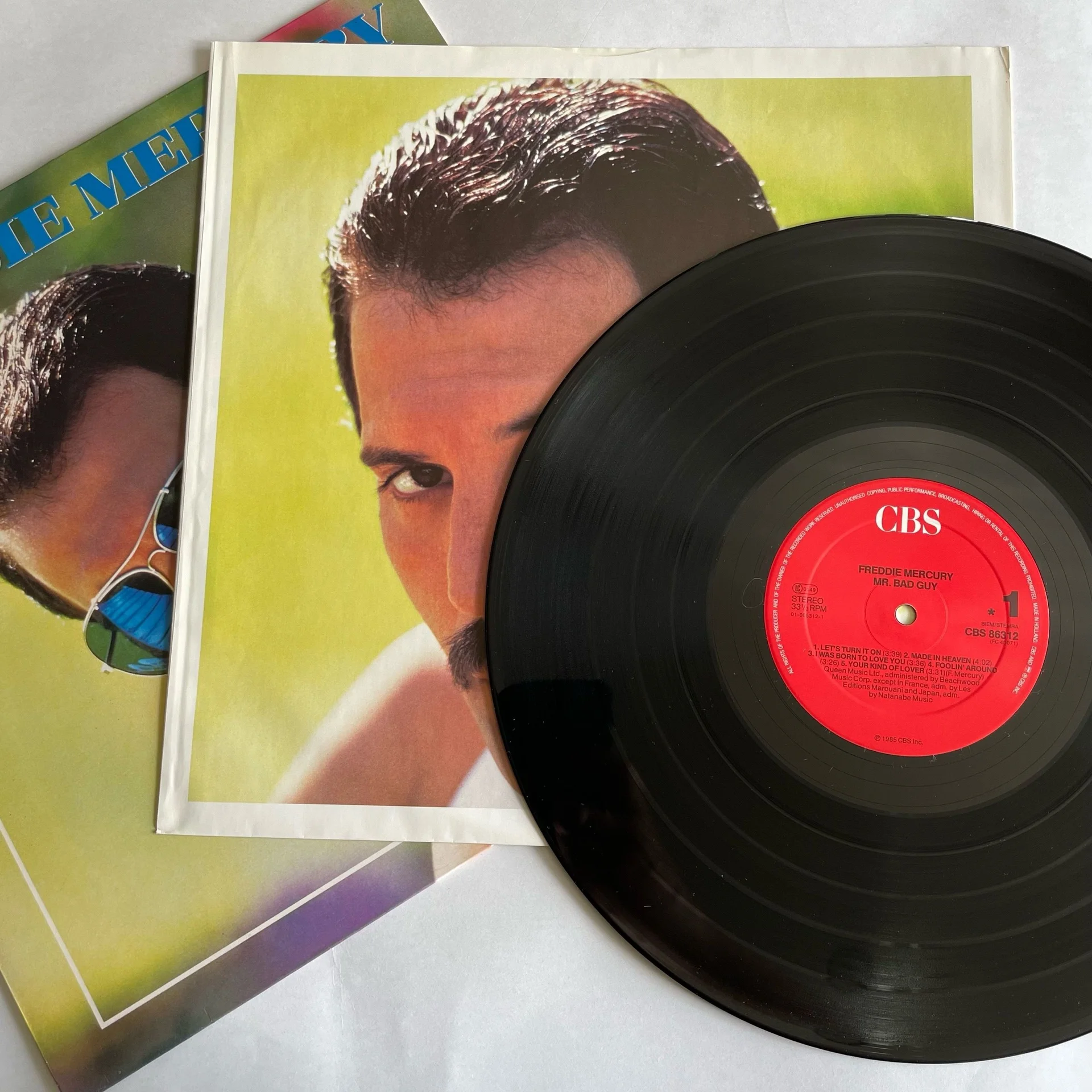 Винтажная виниловая пластинка LP Freddie Mercury Mr. Bad Guy (Нидерланды 1985) - миниатюра 3