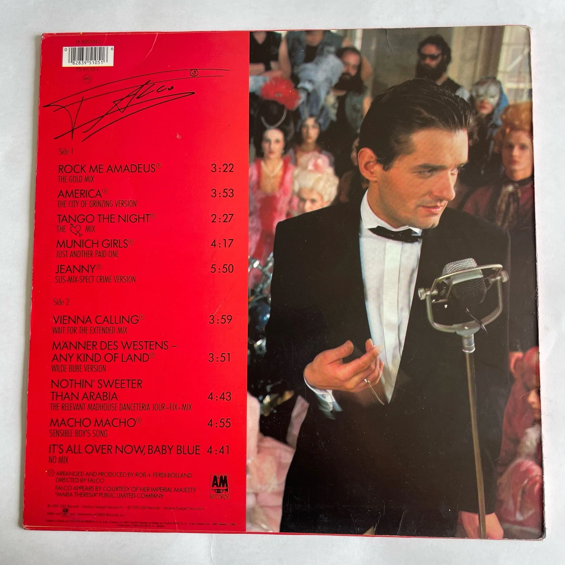 Винтажная виниловая пластинка LP Falco 3 (Испания 1985) - миниатюра 2