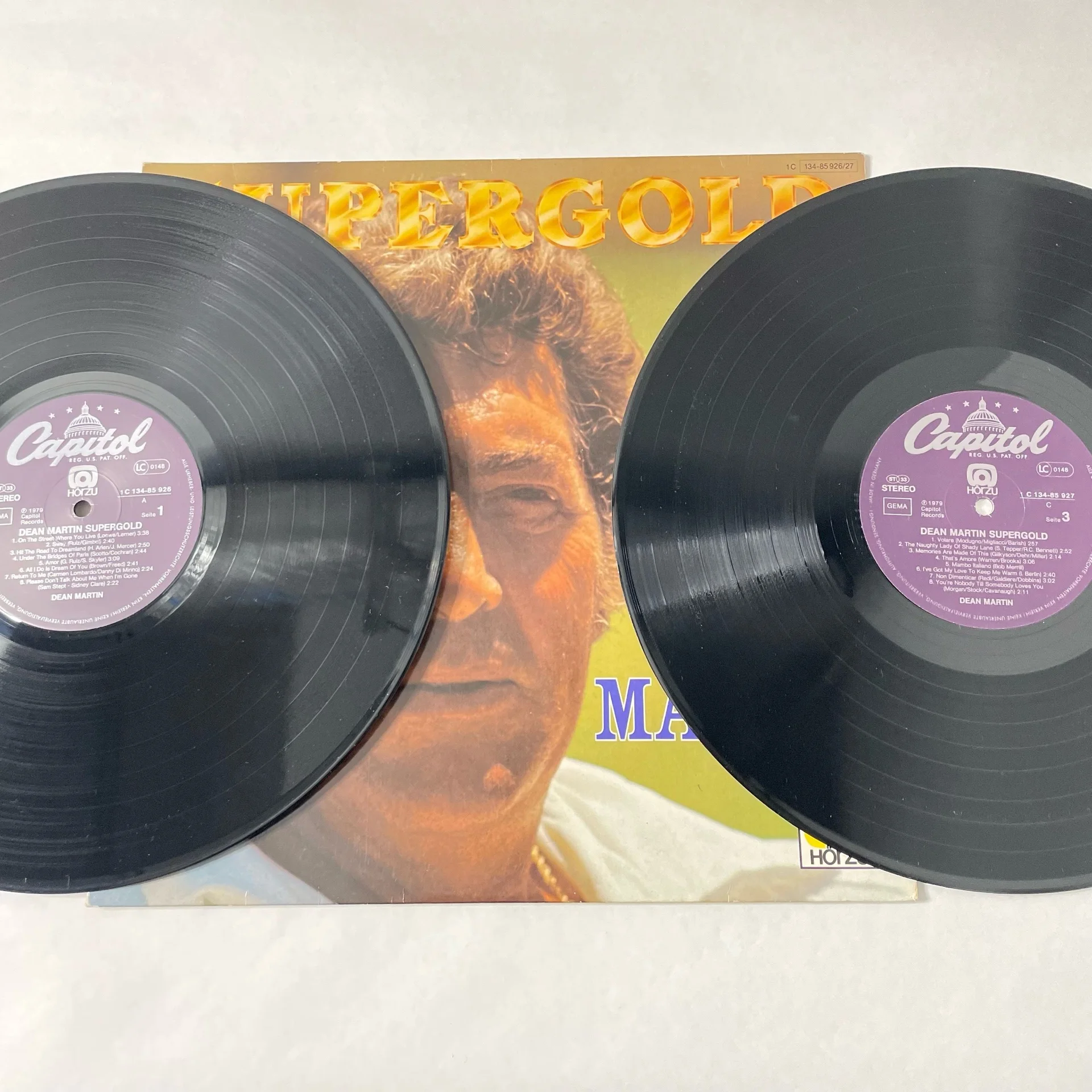 Винтажная виниловая пластинка LP Dean Martin Supergold (Германия 1979) - миниатюра 4