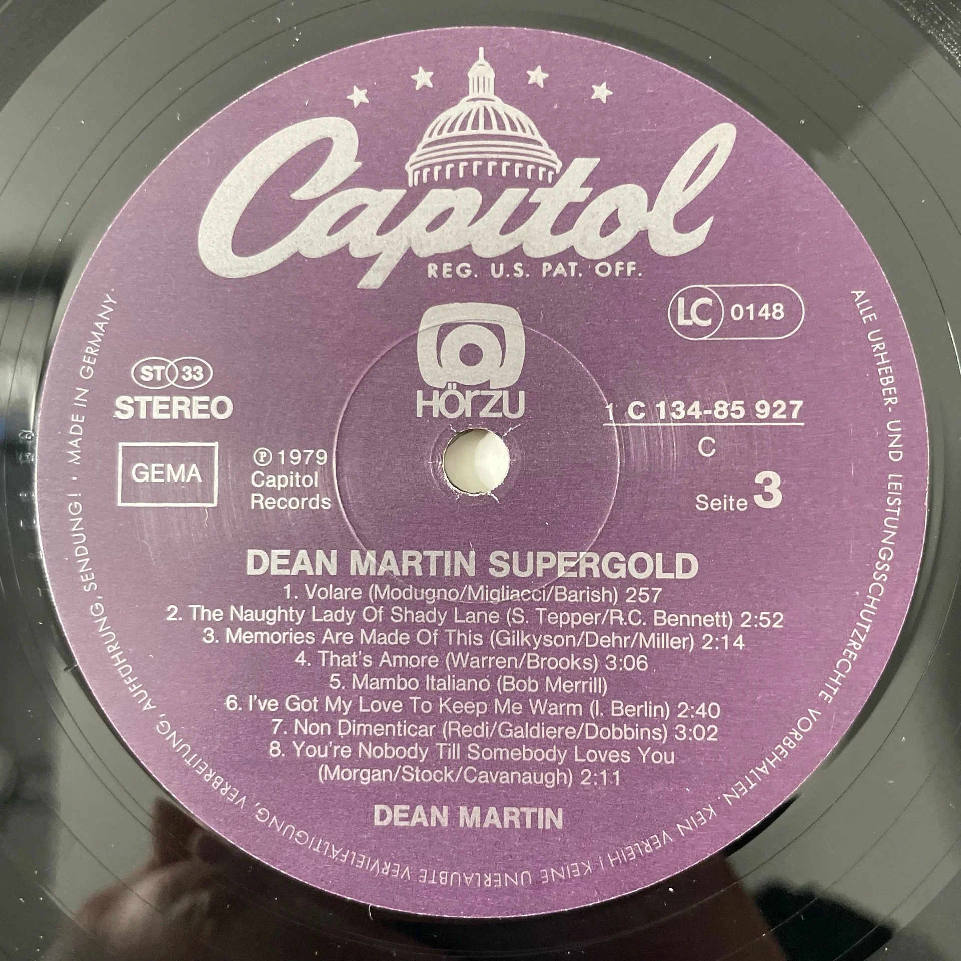 Винтажная виниловая пластинка LP Dean Martin Supergold (Германия 1979) - миниатюра 7