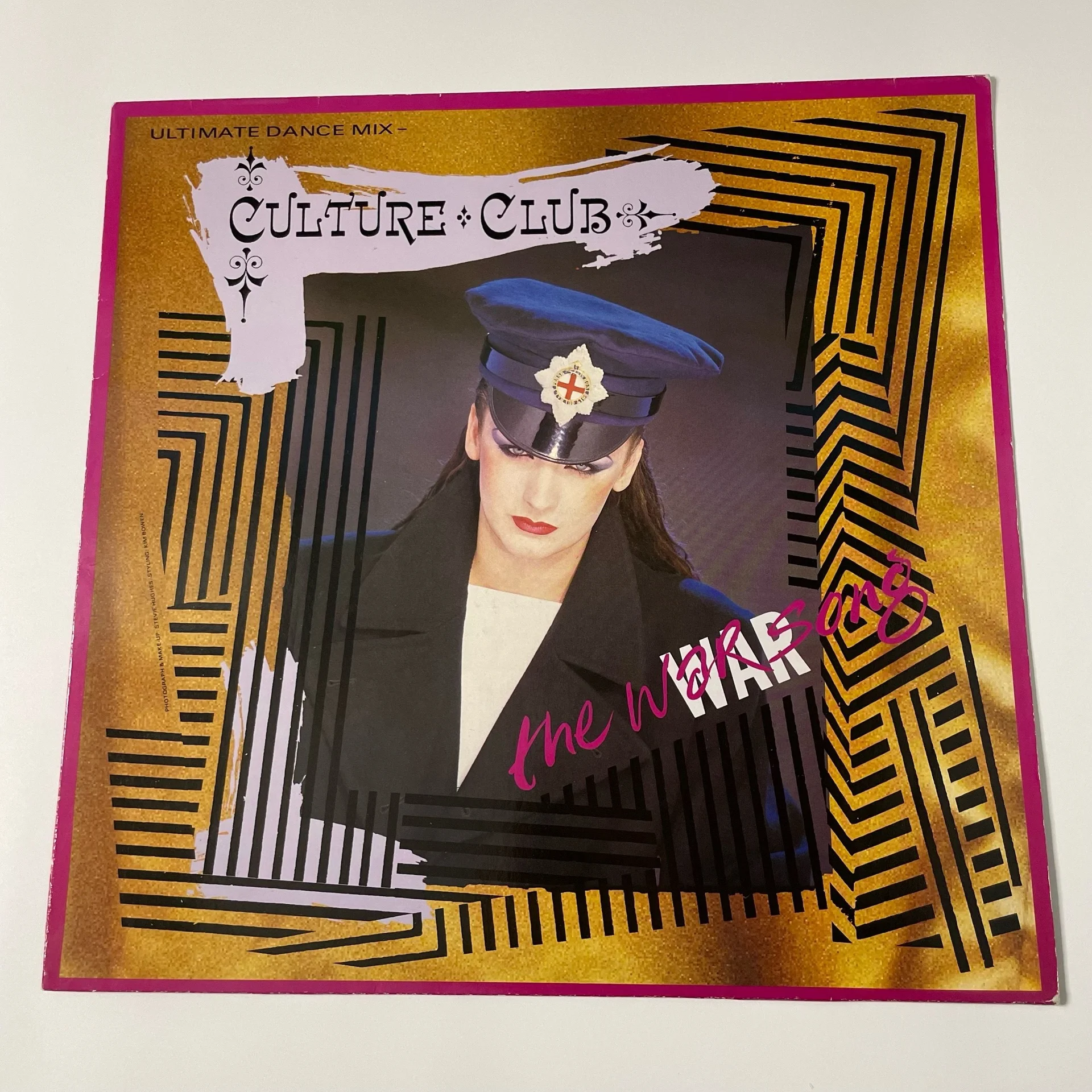 Винтажная виниловая пластинка LP Boy George Culture Club The War Song (Германия 1984) 45 RPM, Maxi-Single