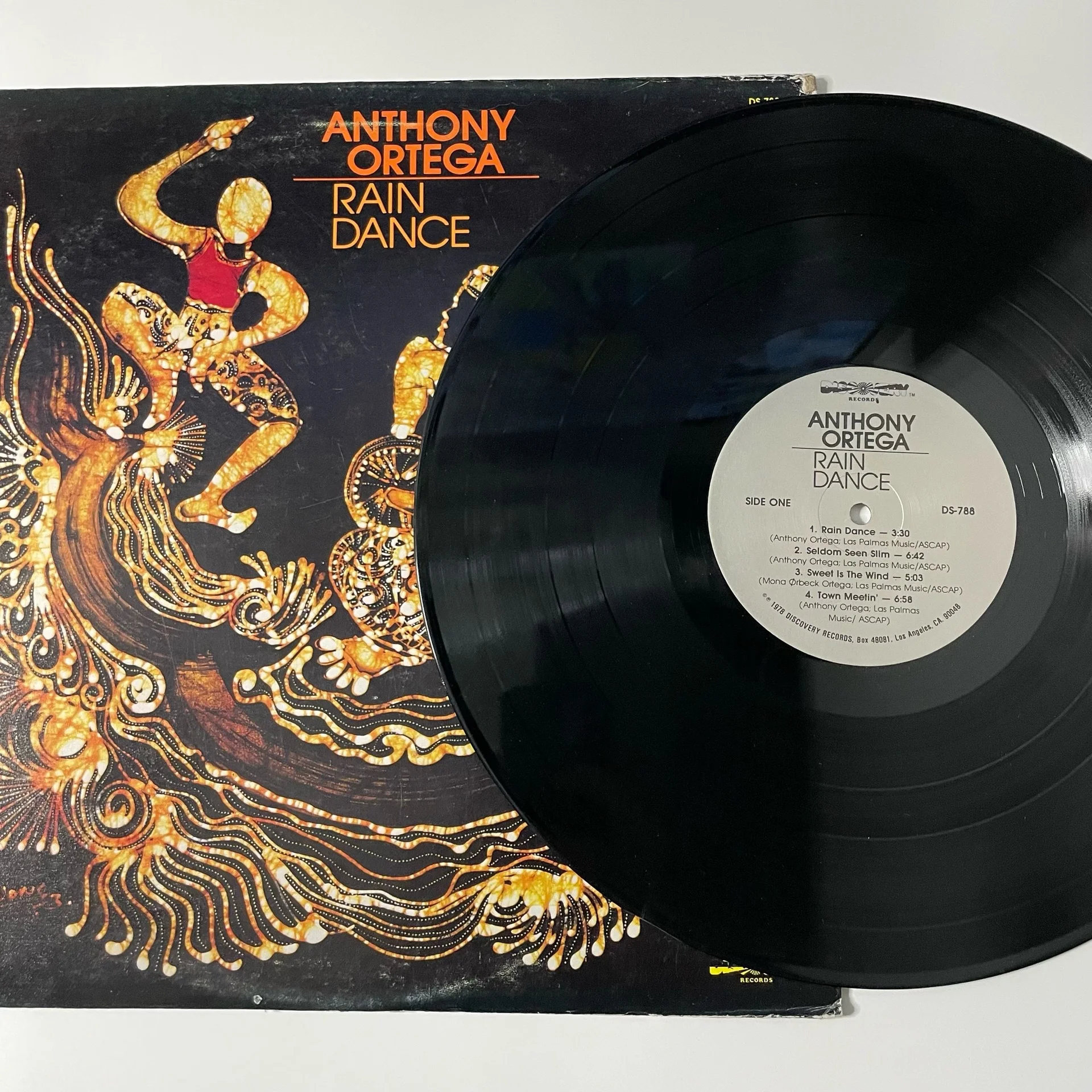 Винтажная виниловая пластинка LP Anthony Ortega Rain Dance (США 1978) - миниатюра 3