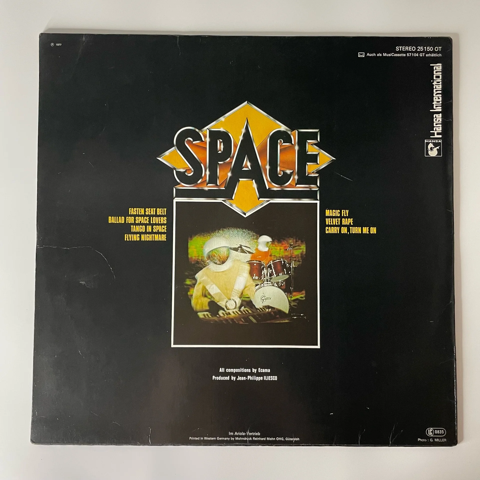 Винтажная виниловая пластинка LP Space Magic Fly (Германия 1977) - миниатюра 2