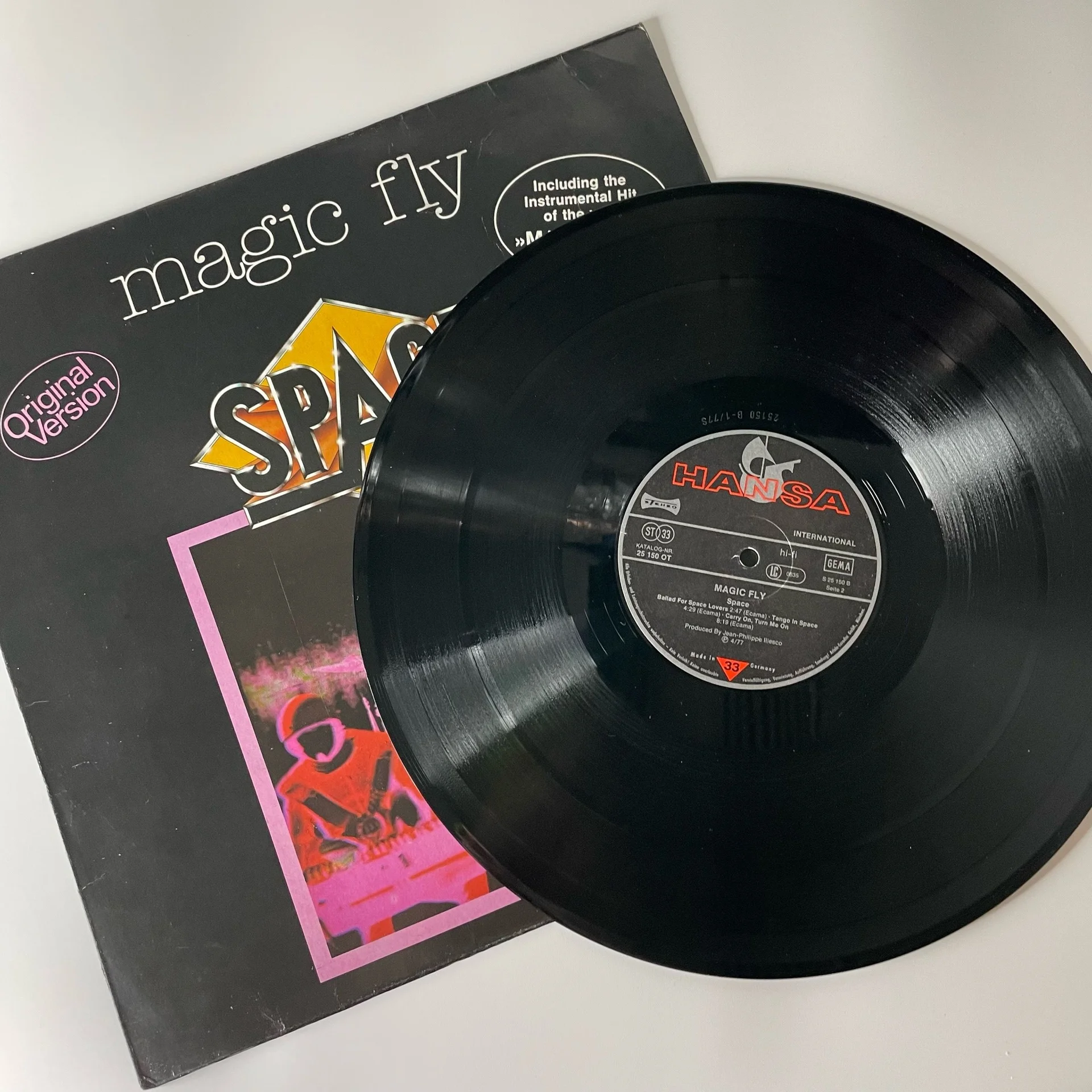 Винтажная виниловая пластинка LP Space Magic Fly (Германия 1977) - миниатюра 3