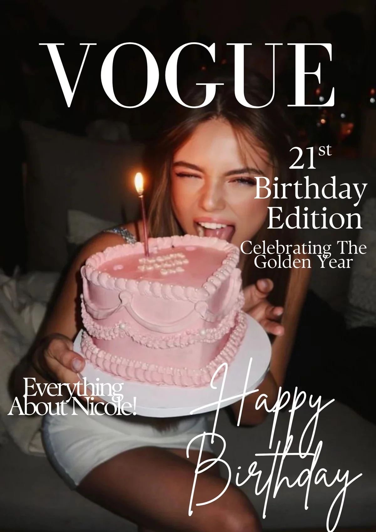 Шаблон журнала VOGUE для подруги - миниатюра 2