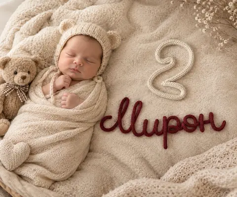 Вязаное имя Мирон
