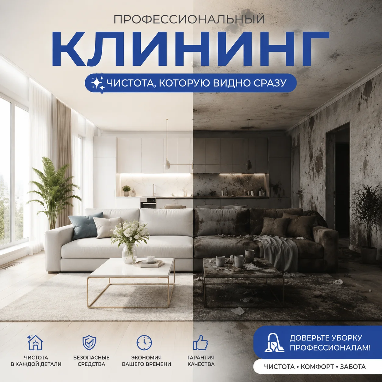 Клининг / уборка квартир - изображение 1