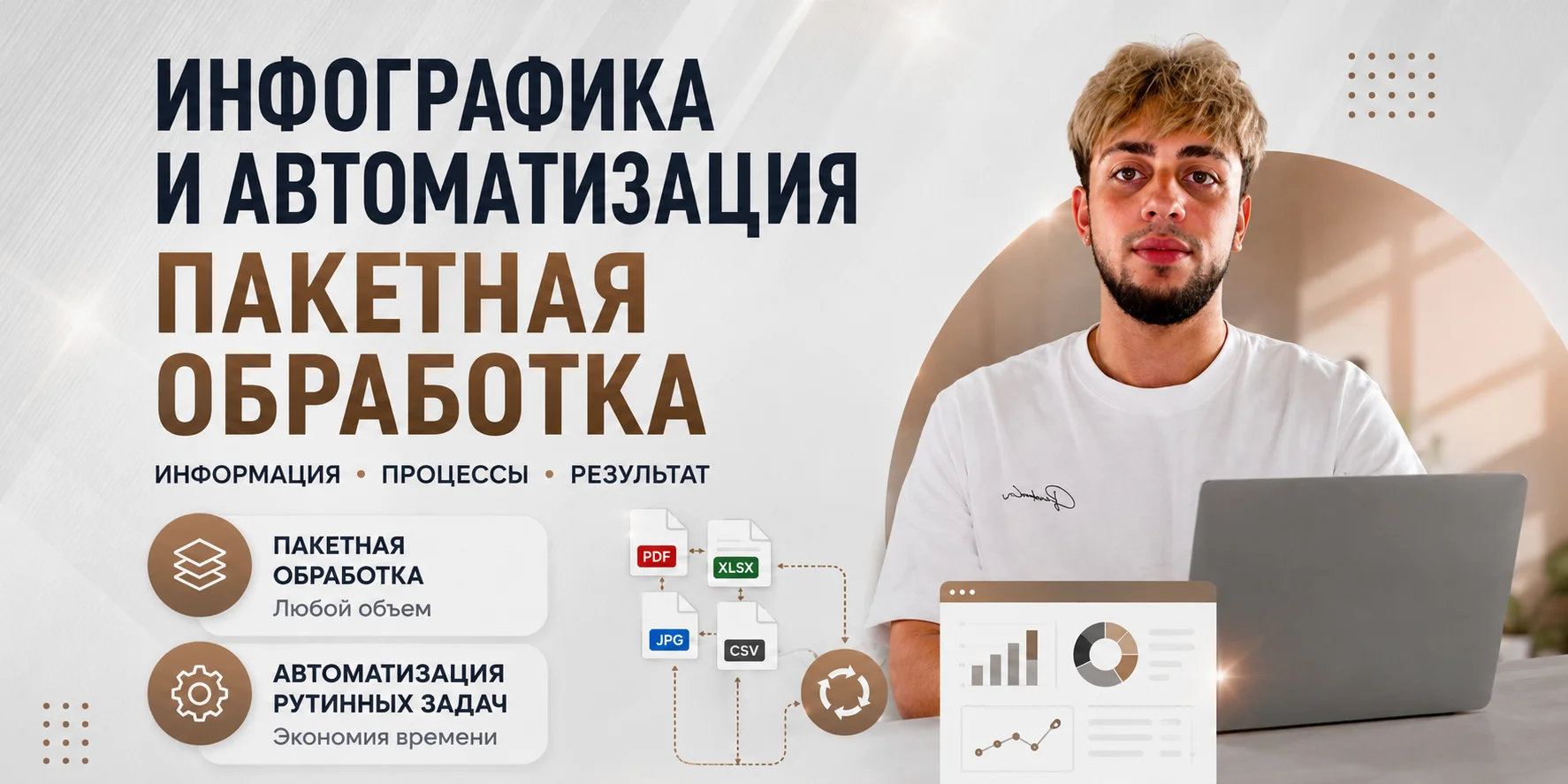 Инфографика. Пакетная обработка. Любой объем работ - изображение 1