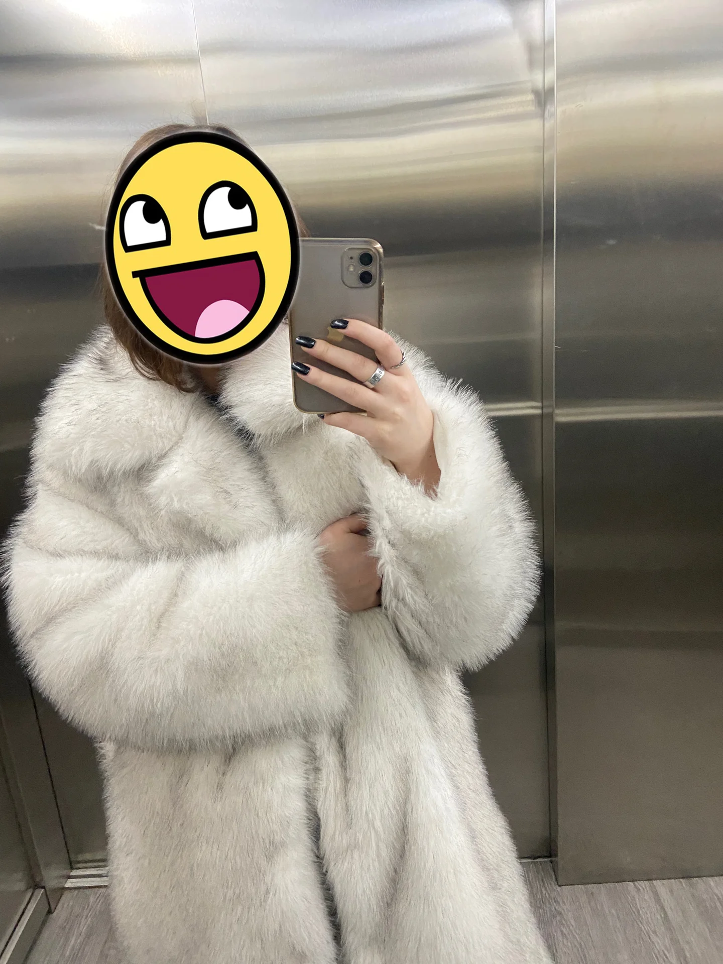 Экошуба из искусственного меха - миниатюра 3
