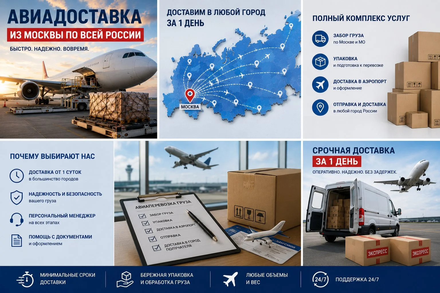 Срочная авиадоставка из Москвы в любой город - миниатюра 2