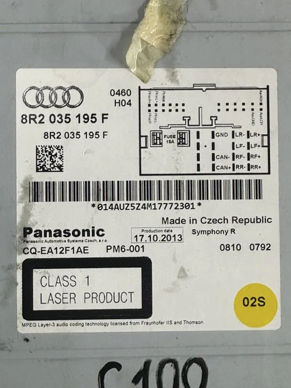 Магнитола Audi S5 8T CGW 2013 - миниатюра 10