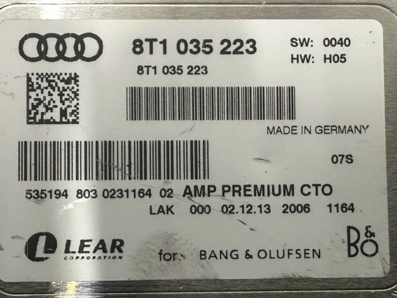 Усилитель звука Audi S5 8T CGW 2013 - миниатюра 7