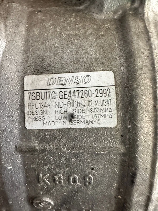 Компрессор кондиционера BMW 5-series F10 N52B30A - миниатюра 5