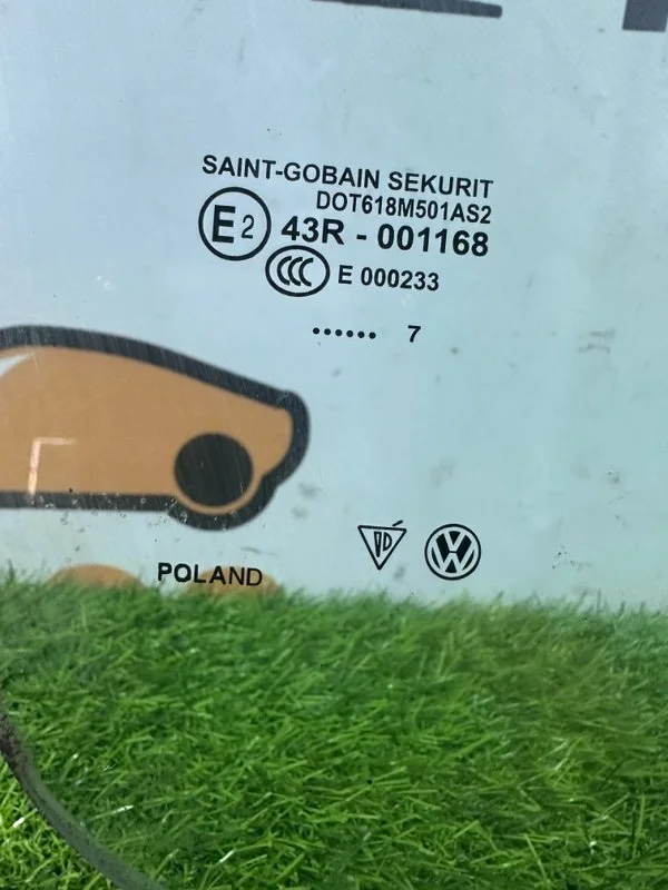 Стекло двери переднее правое Volkswagen Touareg GP - миниатюра 5