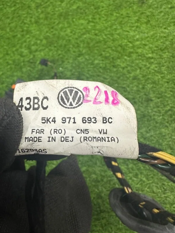 Проводка двери задняя левая Volkswagen Golf MK6 - миниатюра 9