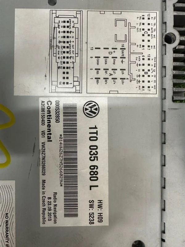 Магнитола Volkswagen Passat B7 CDAA 2013 - миниатюра 7