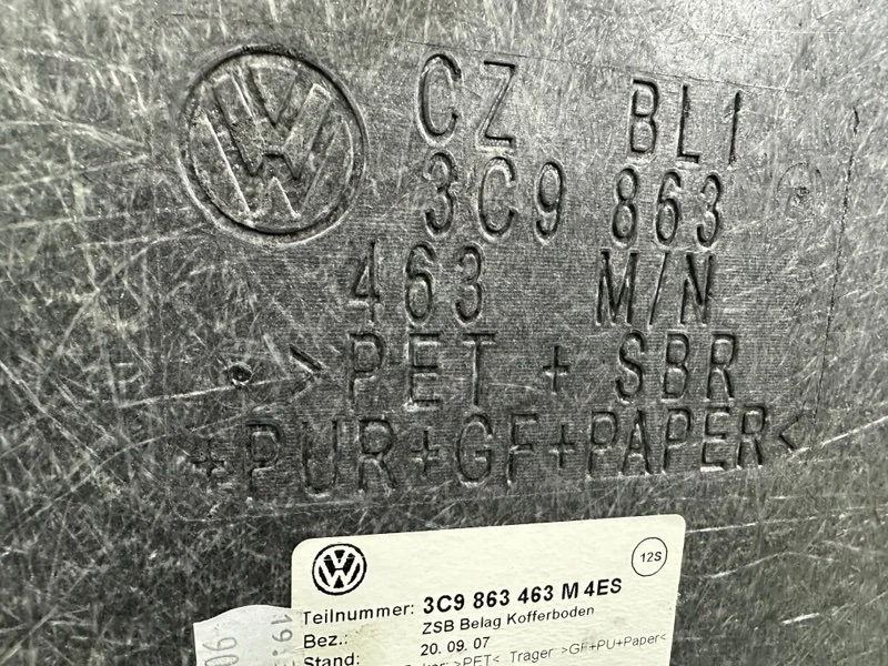 Пол багажника Volkswagen Passat B7 CAXA 2012 - миниатюра 9
