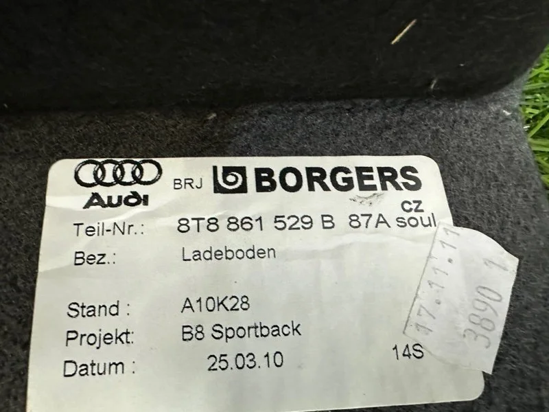 Ковер багажника Audi A5 8T CDNC 2011 - миниатюра 8