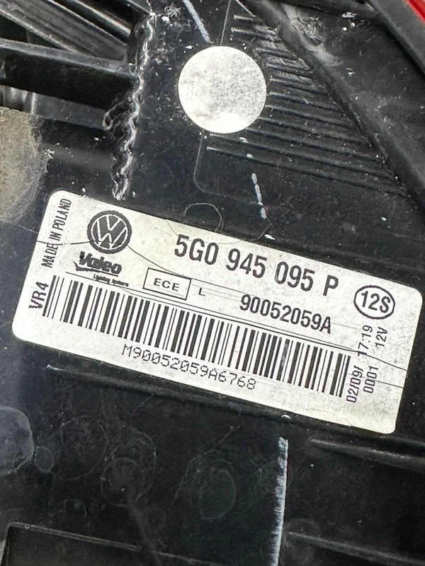Стоп-сигнал левый Volkswagen Golf MK7 CPTA 2014 - миниатюра 10