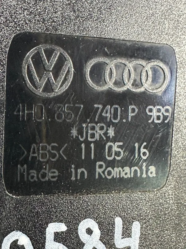 Замок ремня безопасности задний Audi A8 4H CTGA - миниатюра 7