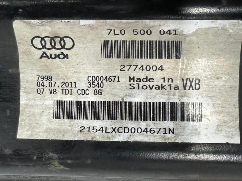Балка подвески задняя Audi Q7 4L CCFC 2012 - миниатюра 10