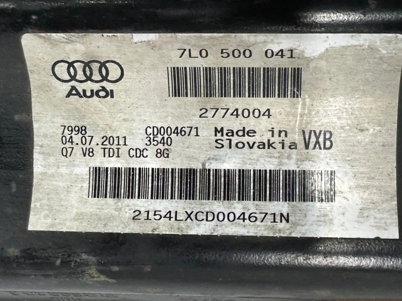 Балка подвески задняя Audi Q7 4L CCFC 2012 - миниатюра 10