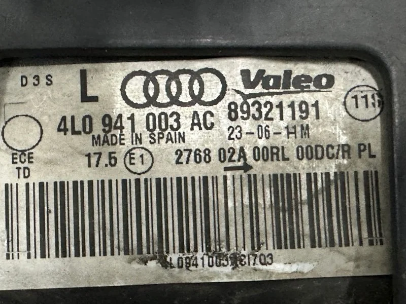 Фара ксеноновая левая Audi Q7 4L CCFC 2012 - миниатюра 10