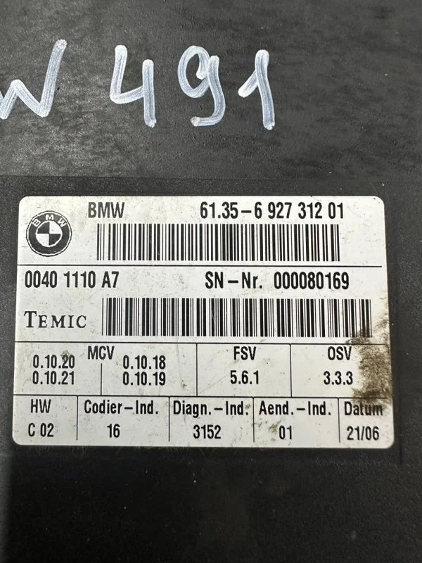 Блок управления сиденьем BMW 5-series E61 N52B30AF - миниатюра 5