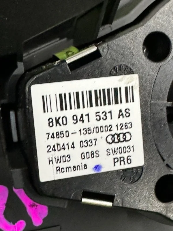 Переключатель света Audi A4 8K CDNB 2014 - миниатюра 6