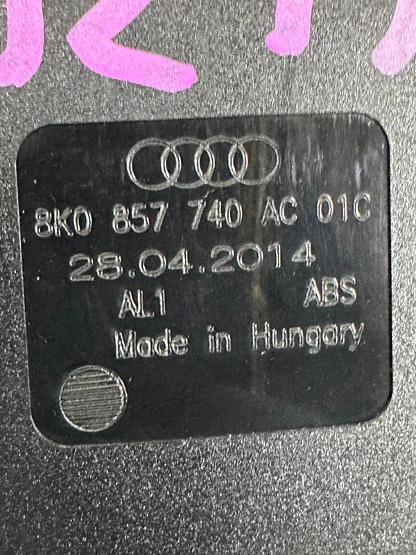 Замок ремня безопасности задний Audi A4 8K CDNB - миниатюра 8