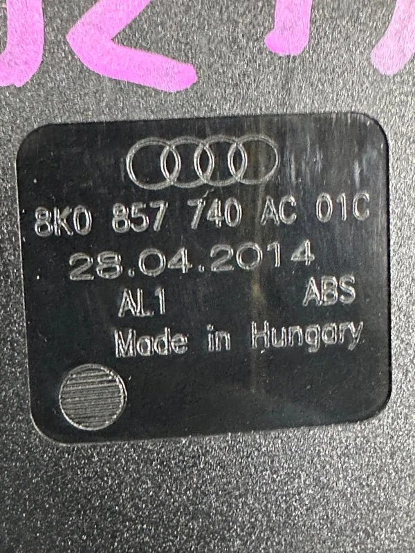 Замок ремня безопасности задний Audi A4 8K CDNB - миниатюра 8