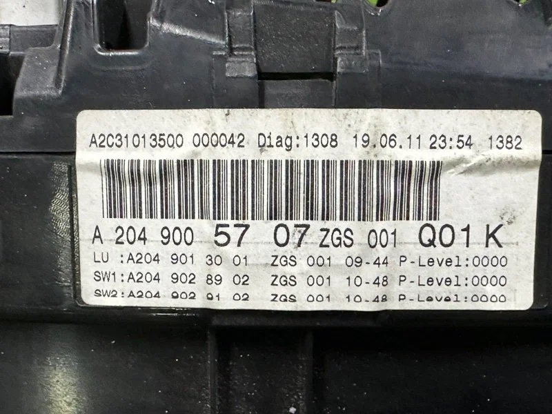 Панель приборов Mercedes-Benz GLK X204 651.912 - миниатюра 7