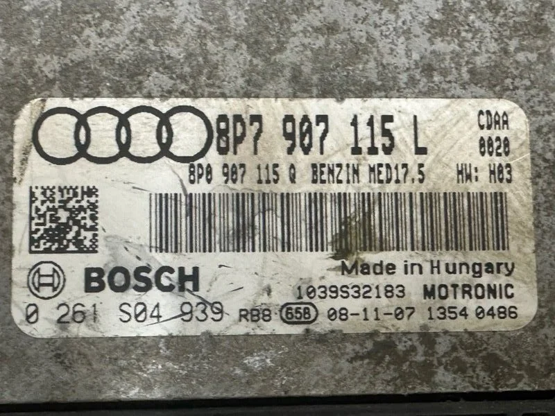 Блок управления двигателем Audi A3 8P CDAA ПРОБЕГ - миниатюра 5