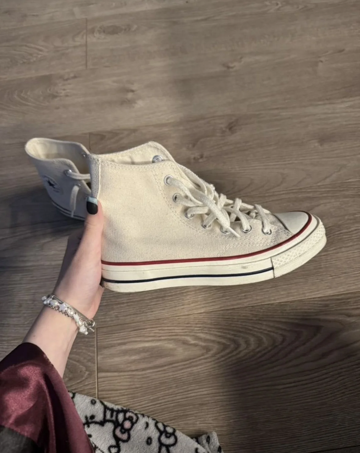 Converse высокие кеды белые 36,6 - миниатюра 3