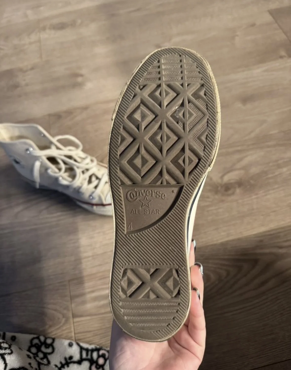 Converse высокие кеды белые 36,6 - миниатюра 4