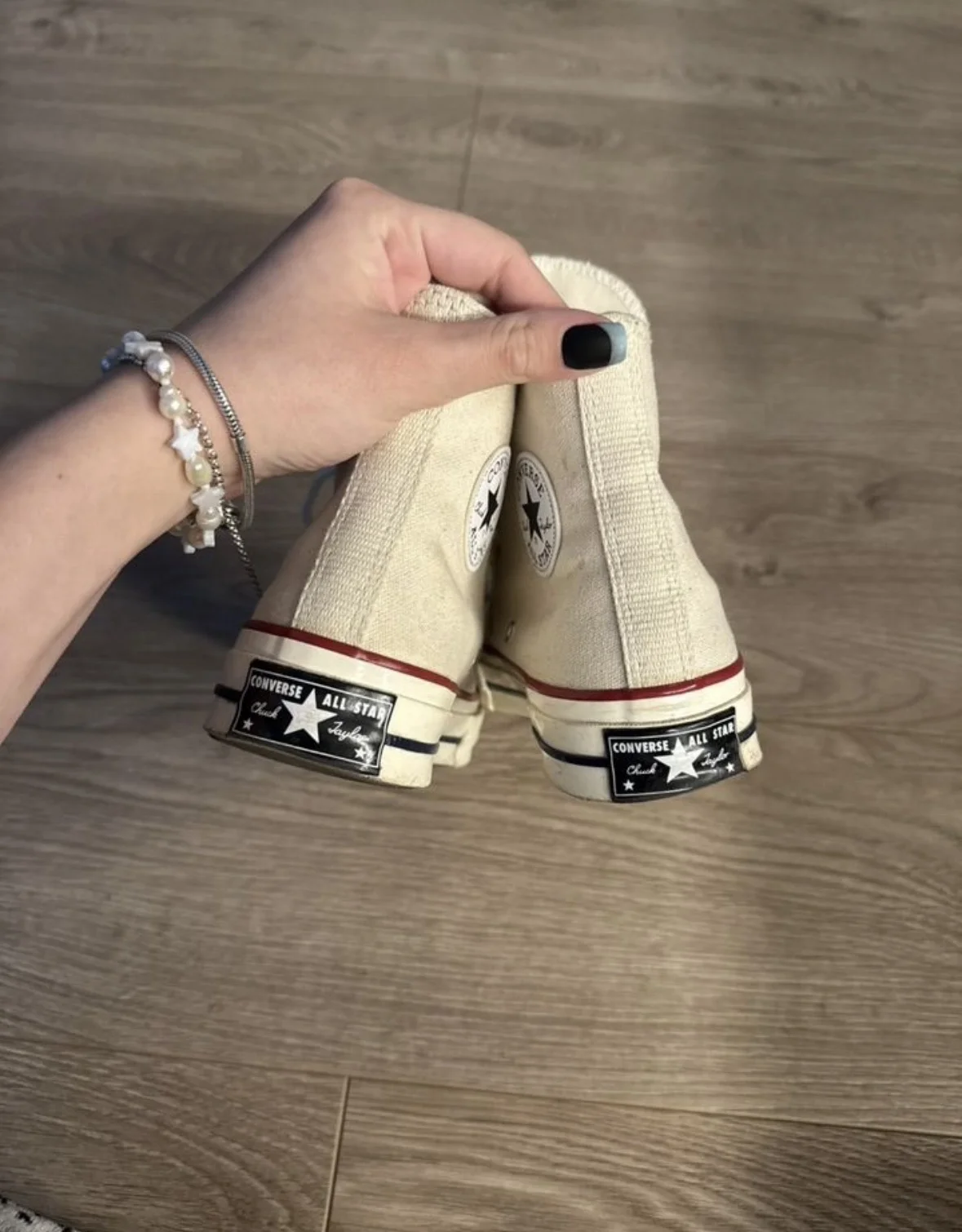 Converse высокие кеды белые 36,6 - миниатюра 5