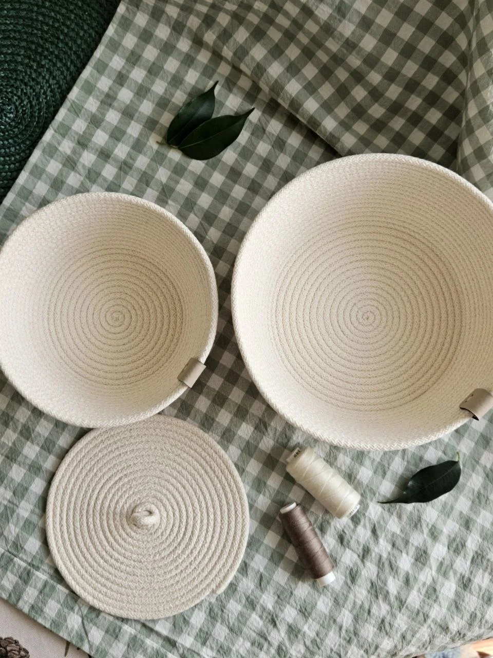 Корзины для хранения из хлопкового шнура - миниатюра 4