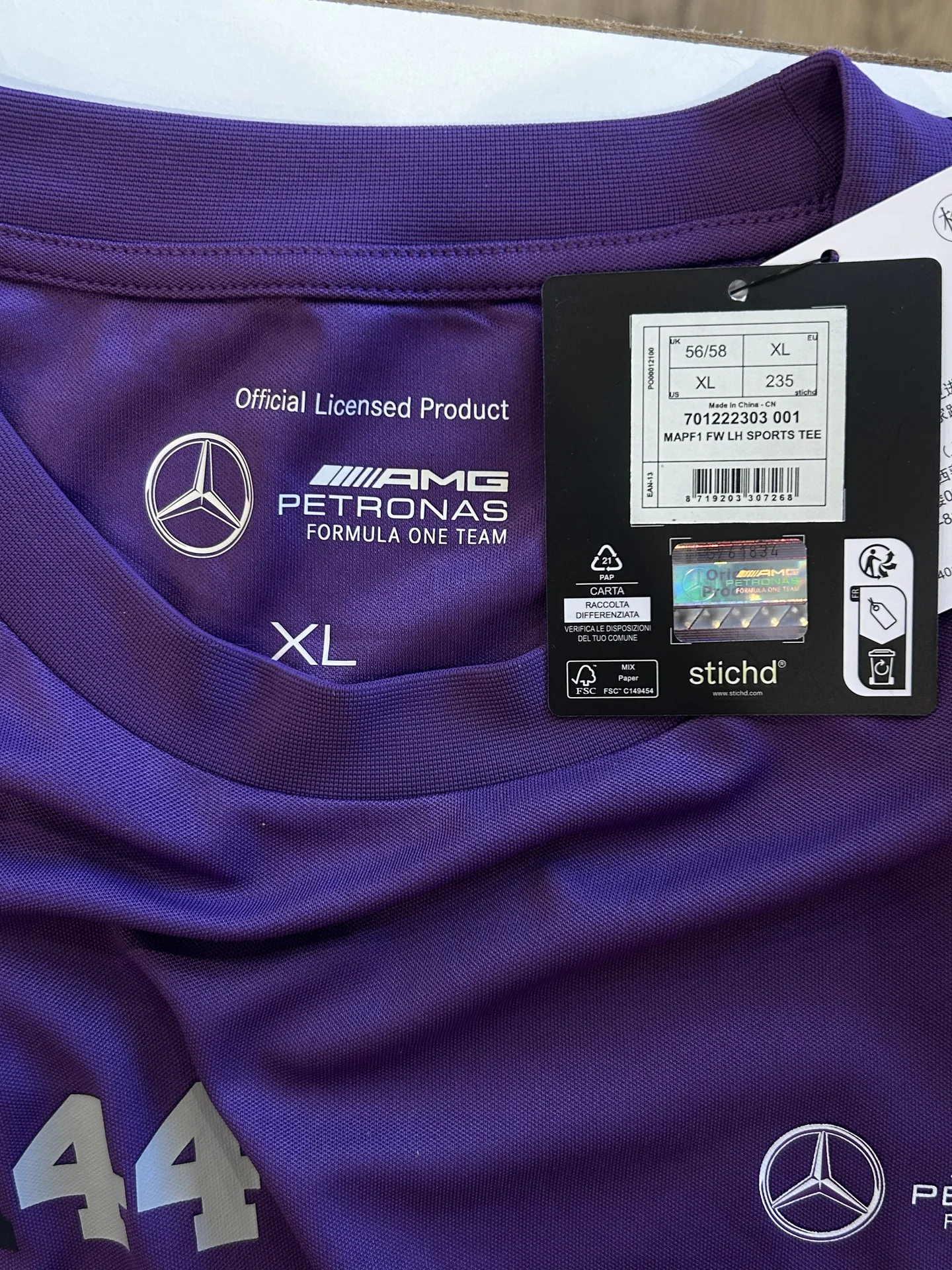 Джерси Mercedes AMG Petronas F1 Lewis Hamilton - миниатюра 3