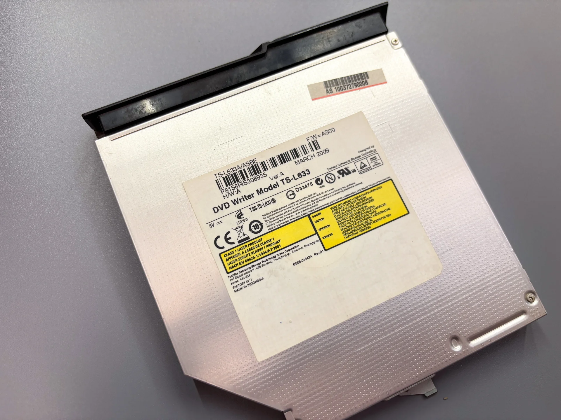 оптический привод ноутбукаToshiba TS‑L633A/ASBE - миниатюра 2