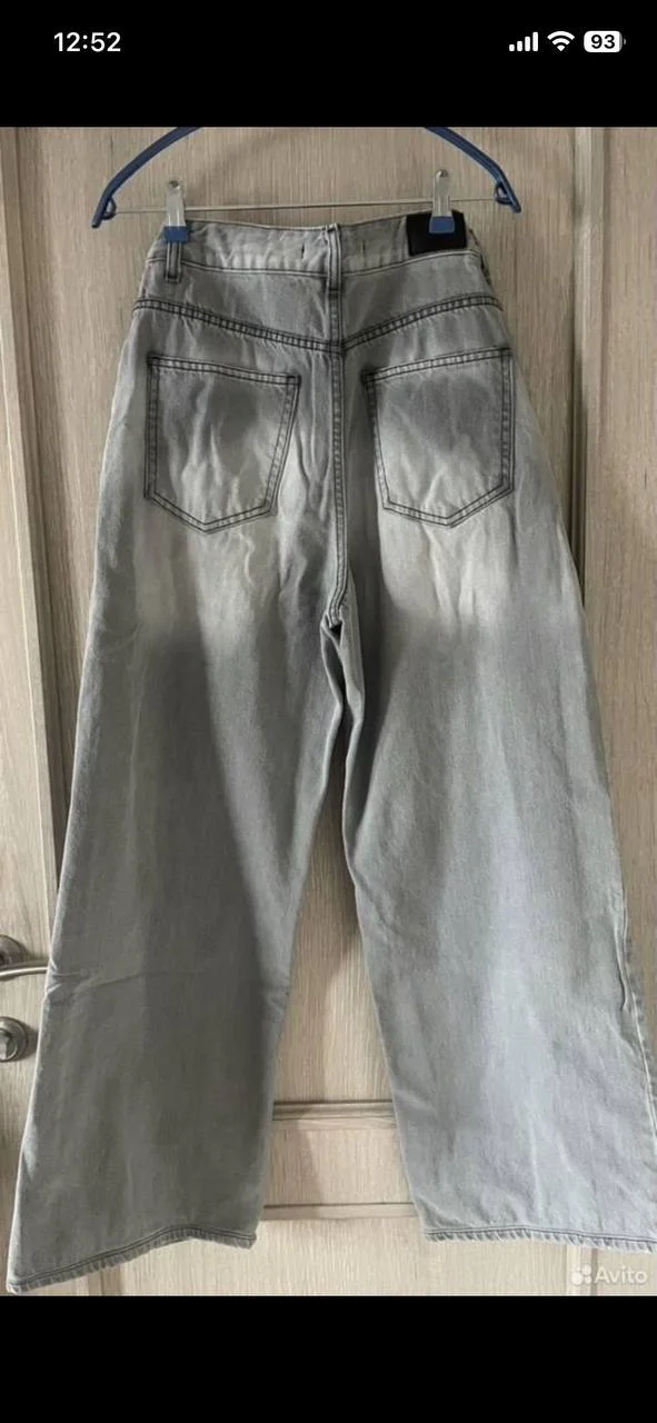 серые джинсы wide leg gloria jeans XS - миниатюра 3