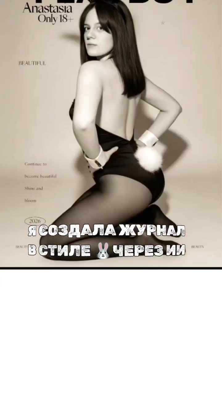 ИИ ФОТОСЕССИЯ В СТИЛЕ PLAYBOY 🐰